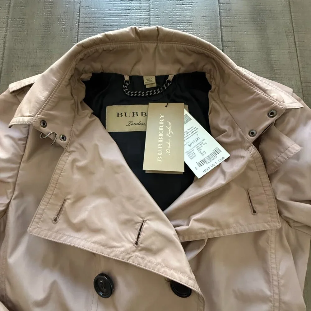 New Burberry Trench Coat Size 2 - Picture 11 of 16